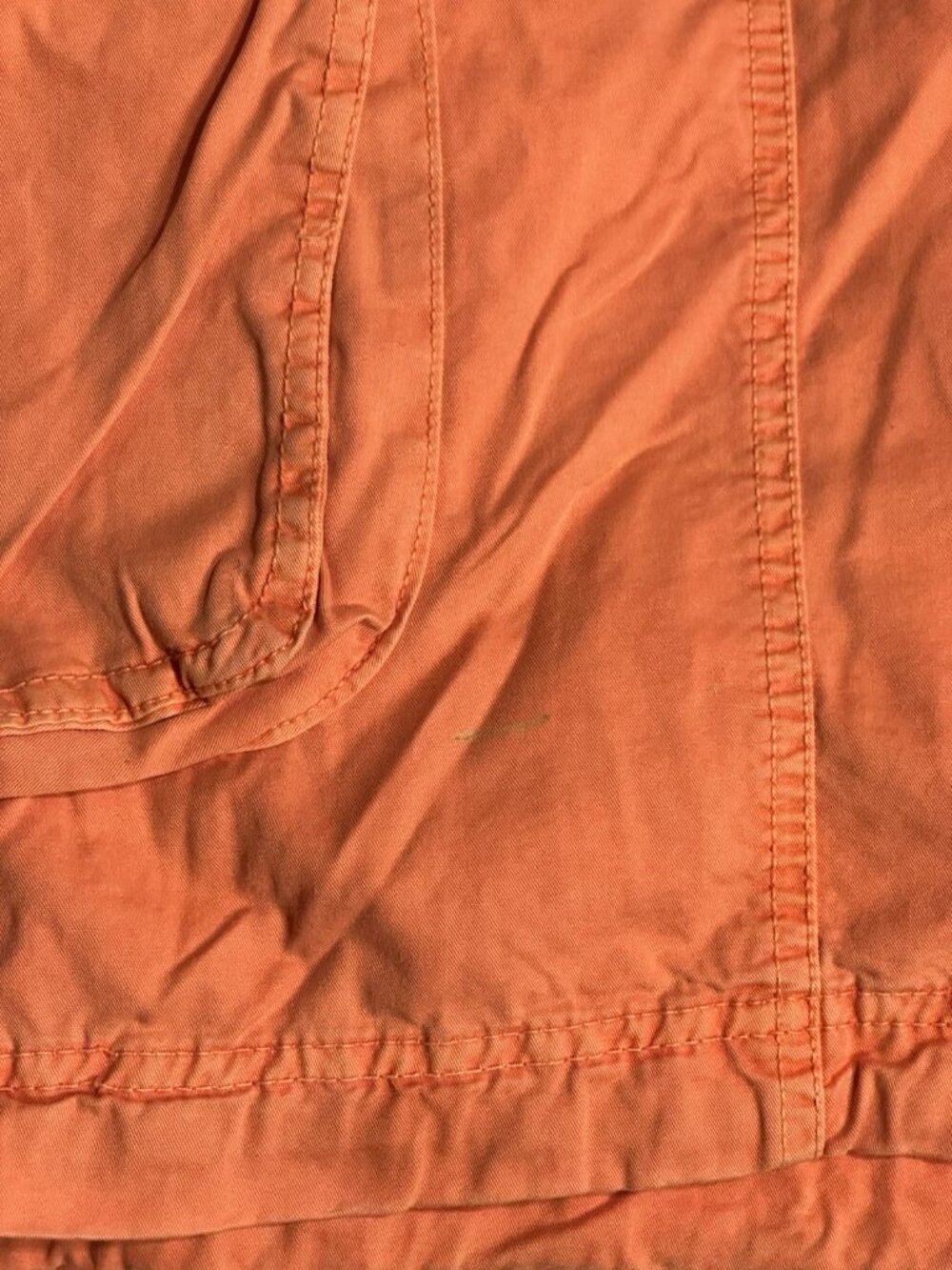 Vintage Y2K Seven Souls Cargo Utility Shorts Orange Multi Pockets Size 38 - Picture 11 of 12